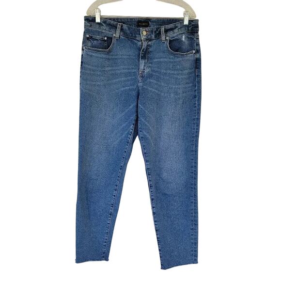 Talbots Everyday Relaxed Ankle Jeans Blue Denim Women Size 10 High Waist - Picture 1 of 13